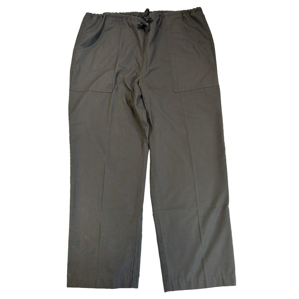 Scrub Med Black XL Pants‎ Medical Workwear Nursing Utility Essential Basic